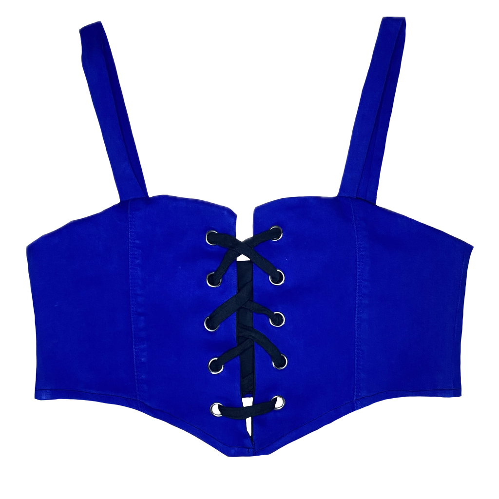 Top Corset “ELECTRIC BLUE”