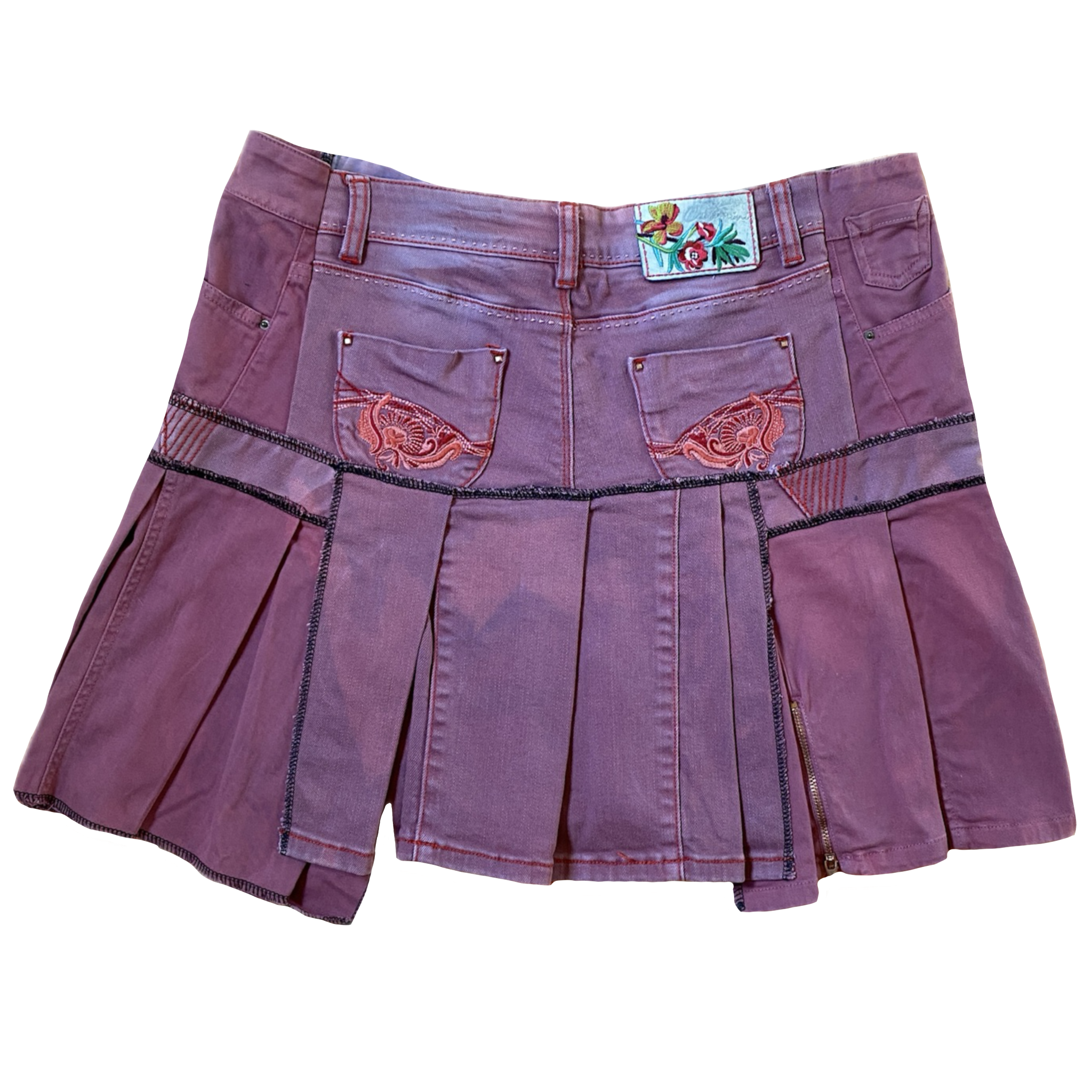 Falda Denim Patchwork