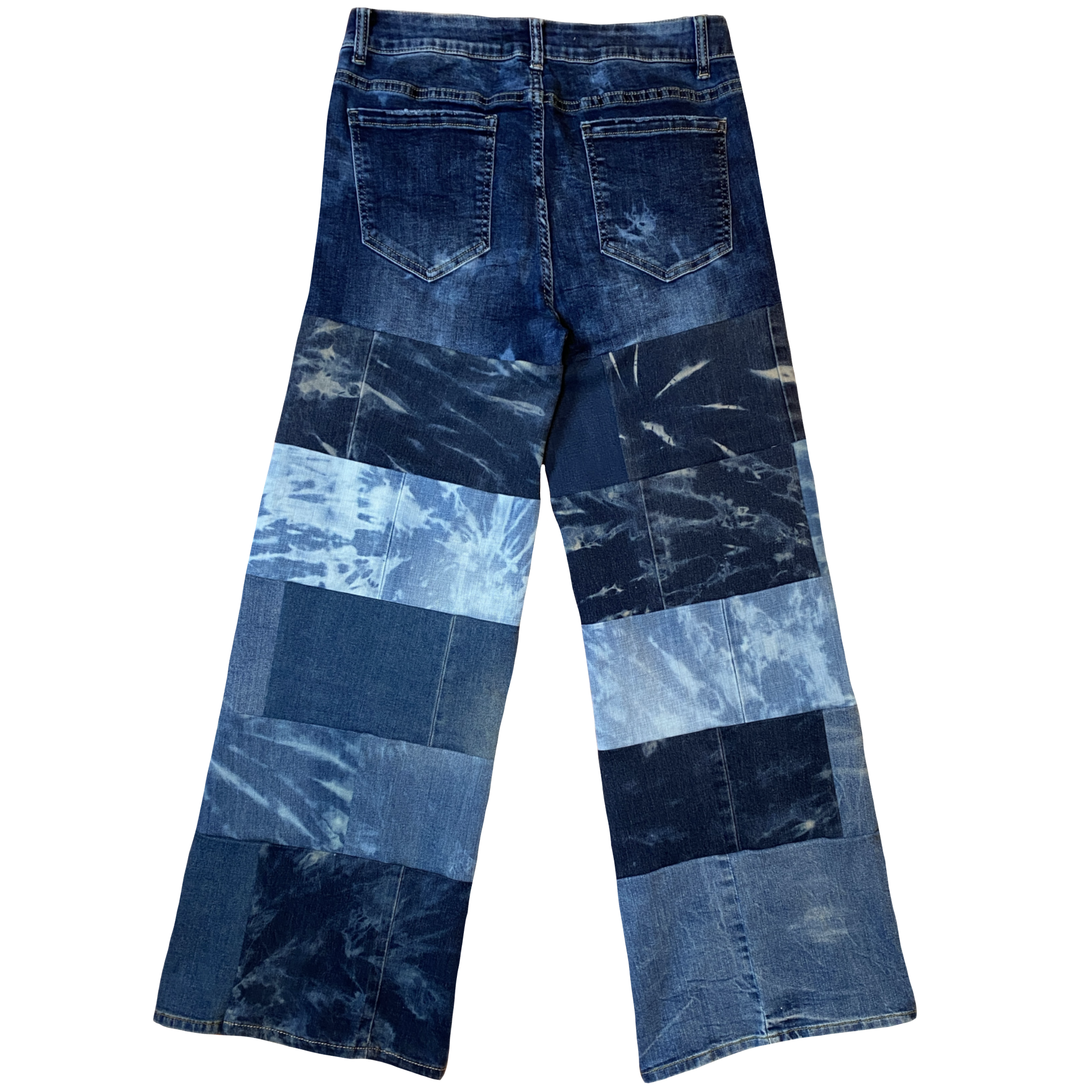 Pantalón Wide Leg Denim Gráfico