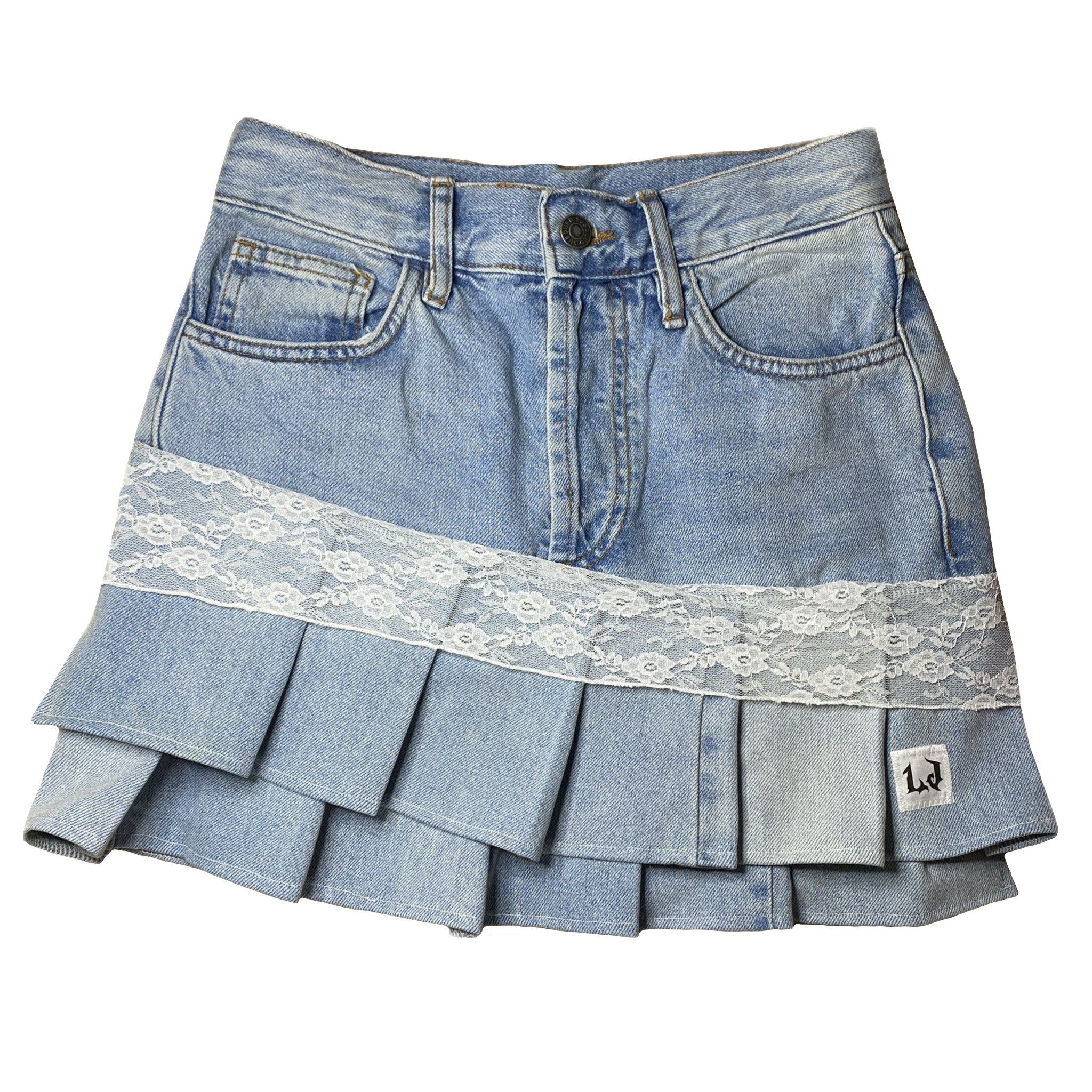 Falda Denim Pintada