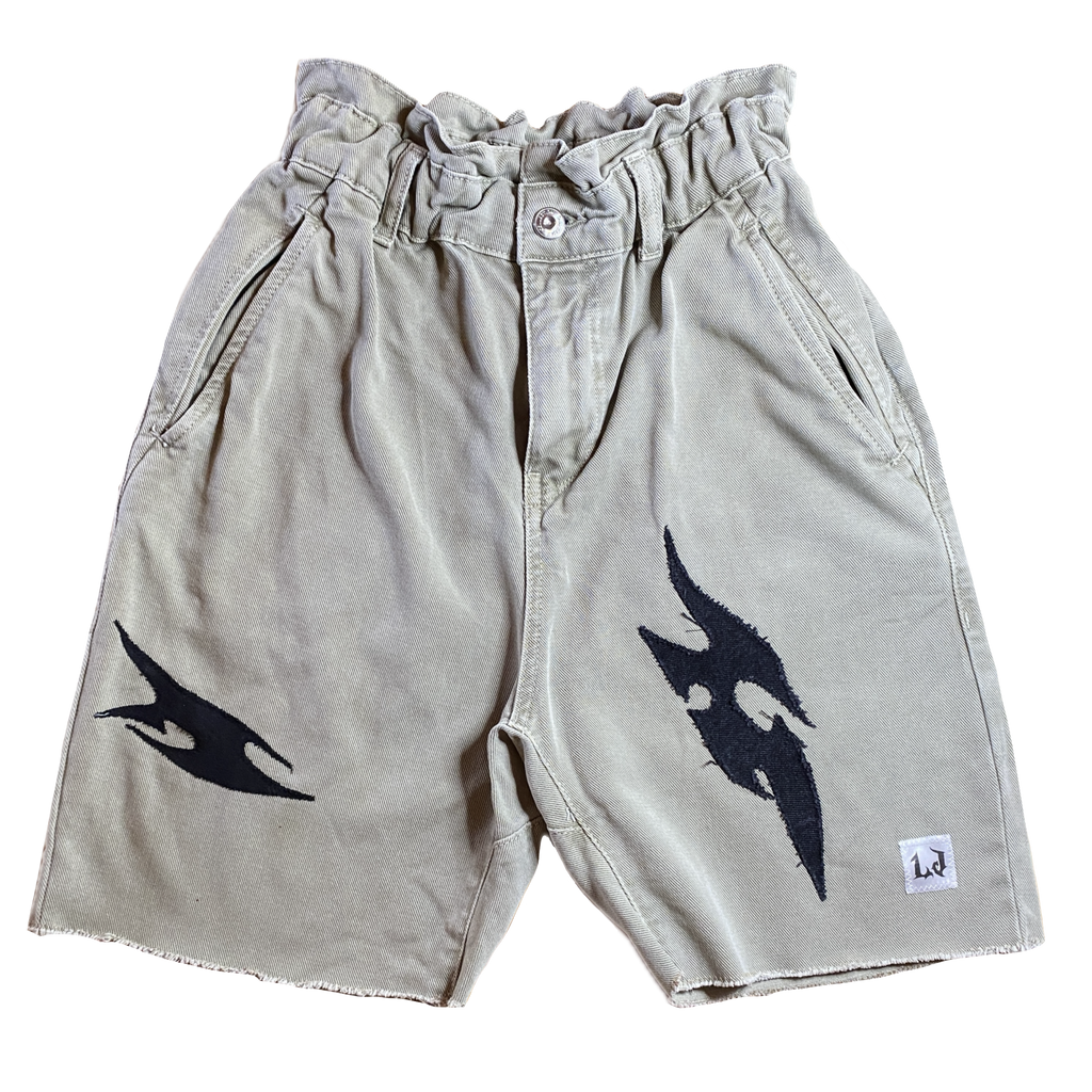 Bermuda Denim Plisada