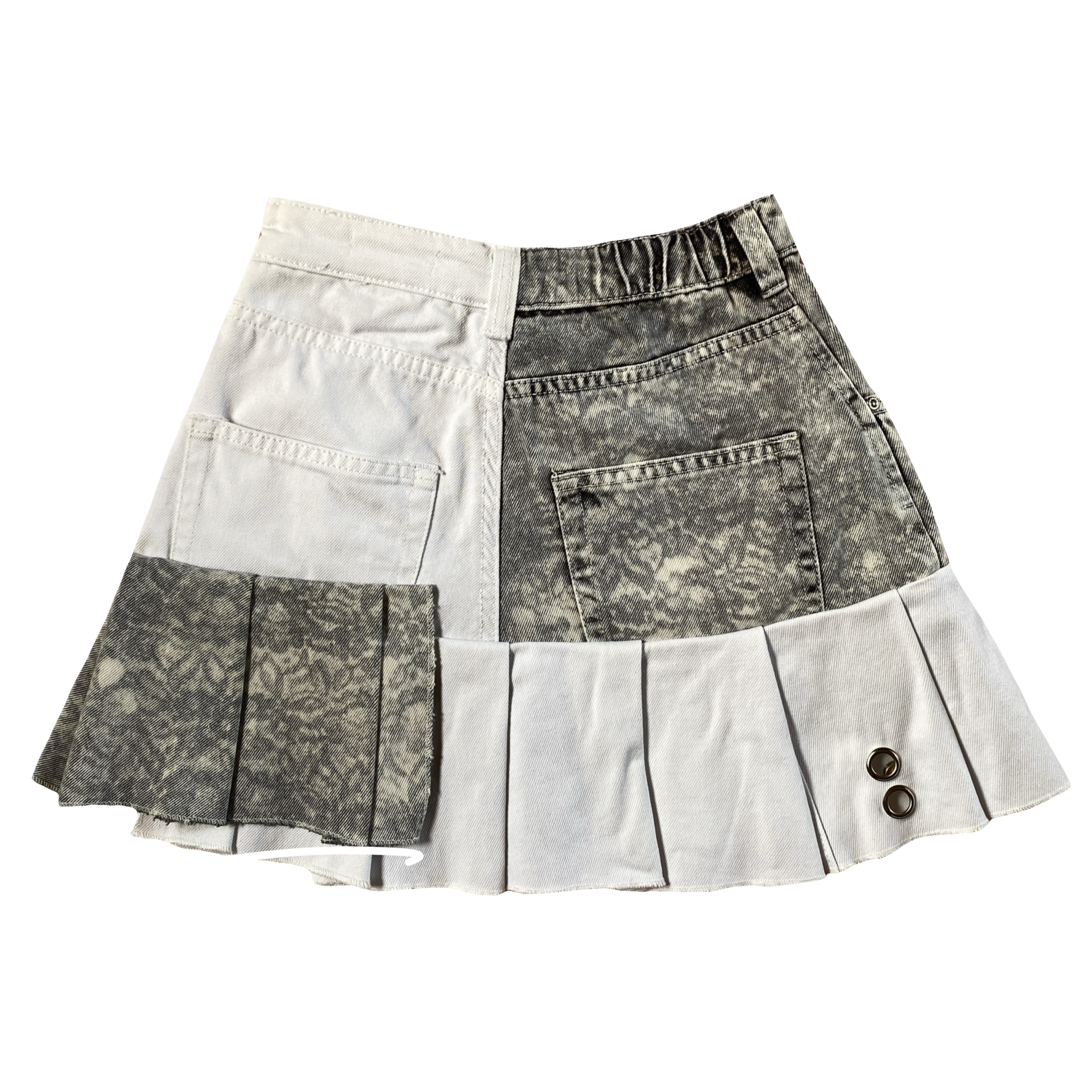 Falda Denim Oscura Gráfica