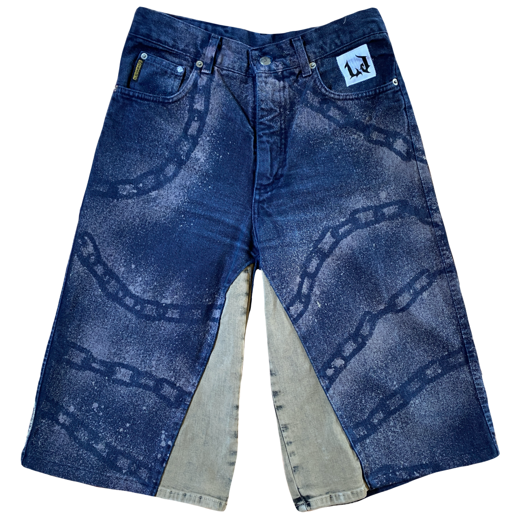 Bermuda Denim Pintada