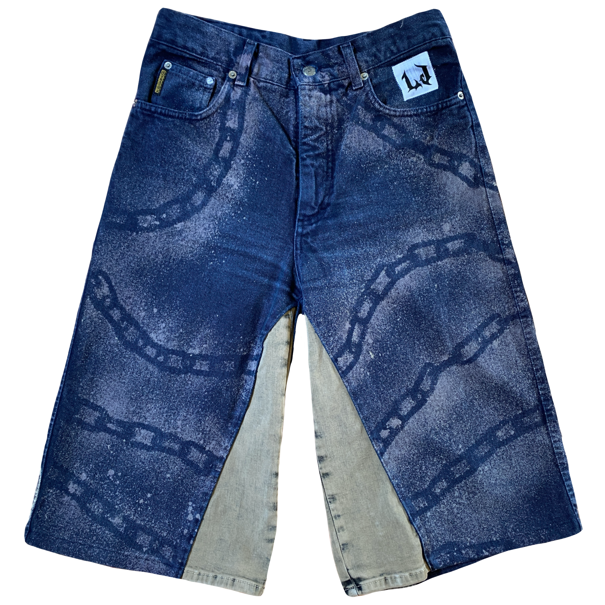Bermuda Denim Pintada