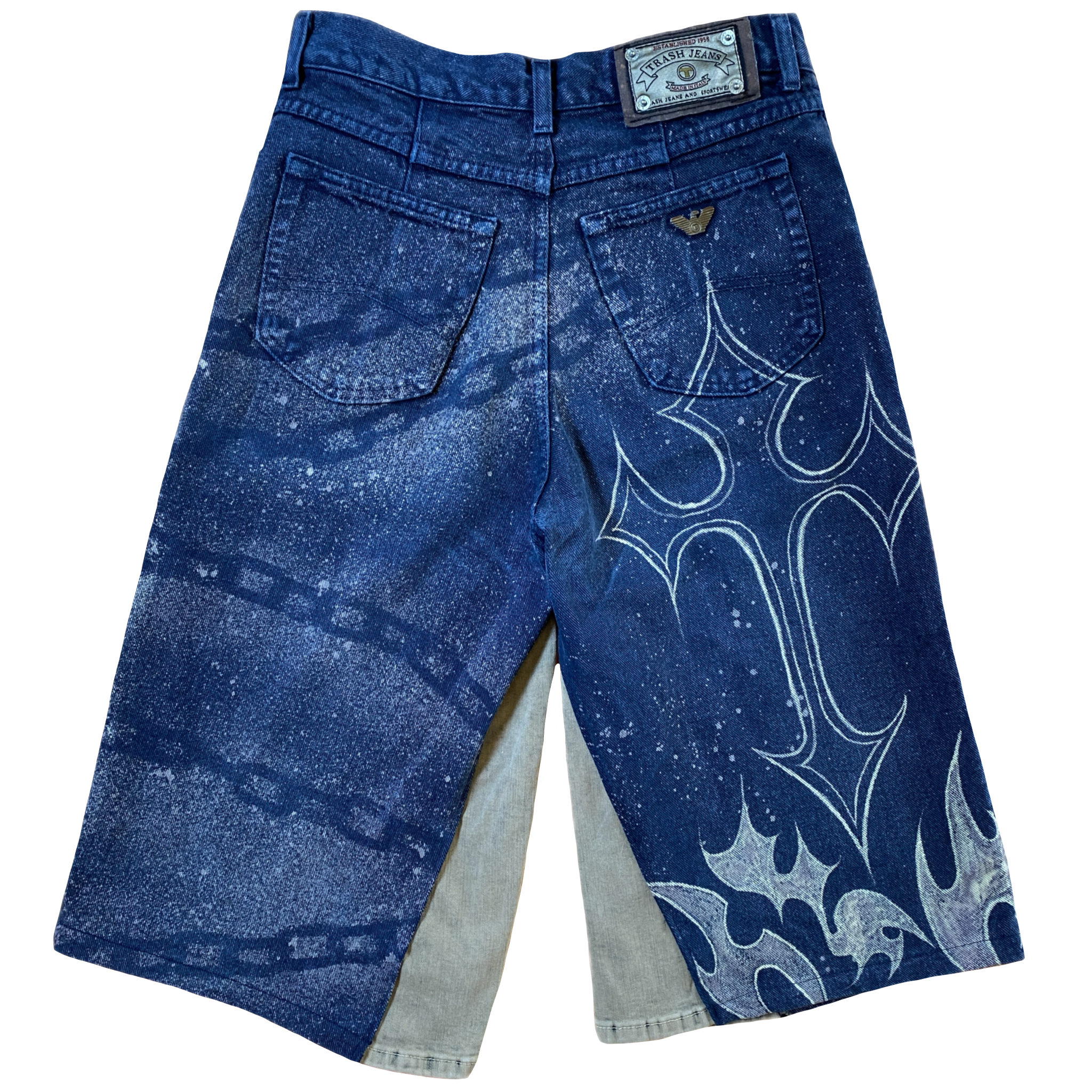 Bermuda Denim Pintada