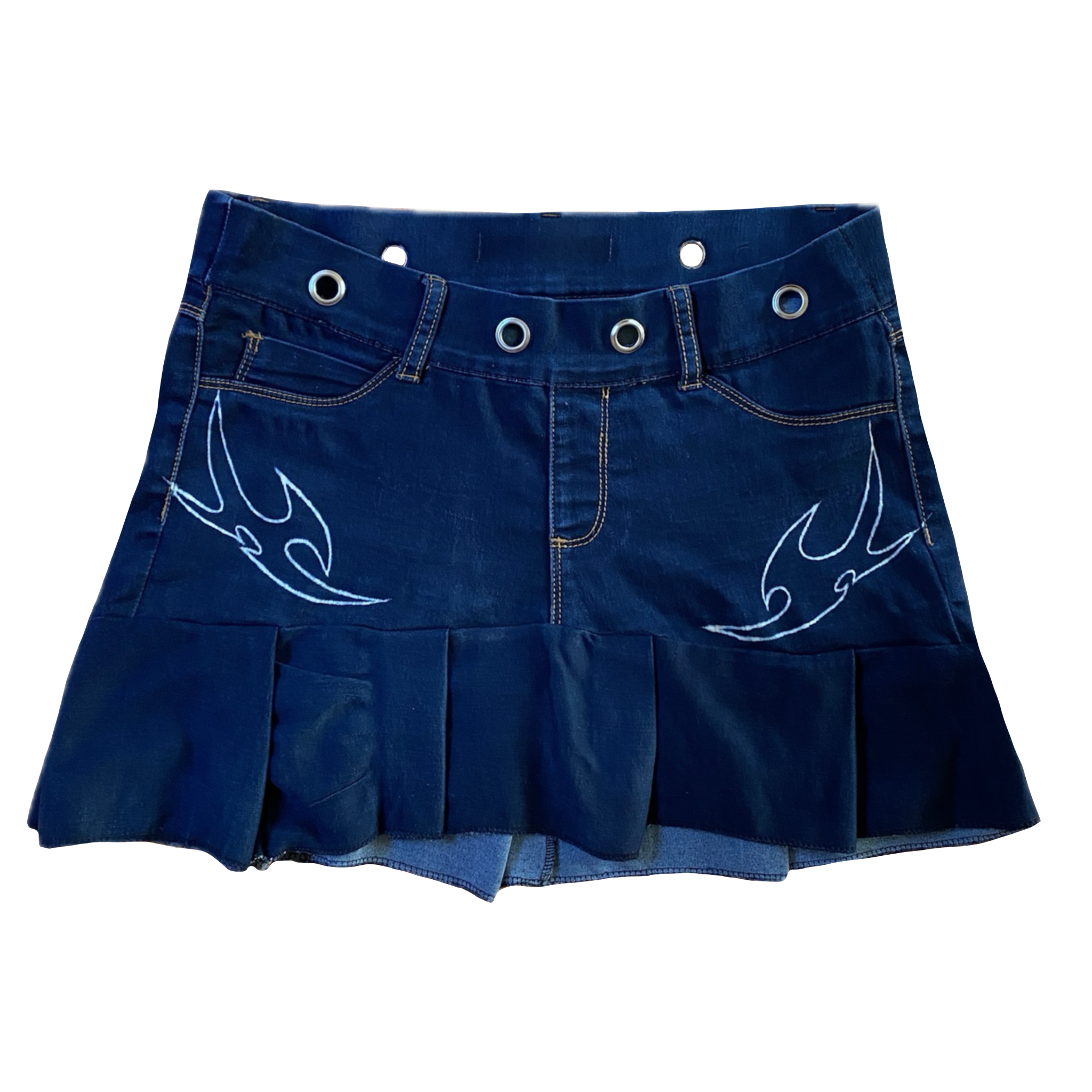 Falda Denim Clara Reconstruida