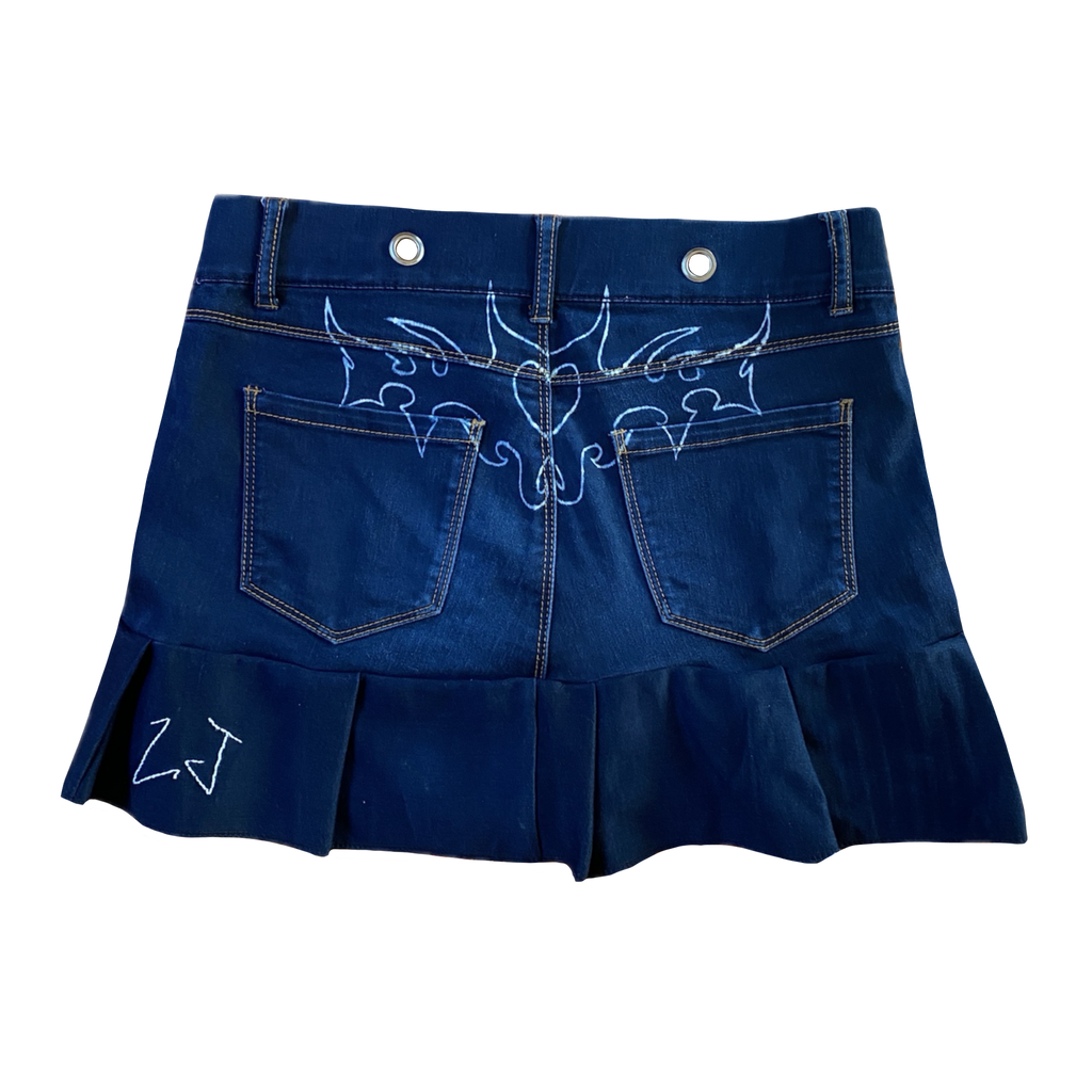 Falda Denim Clara Reconstruida