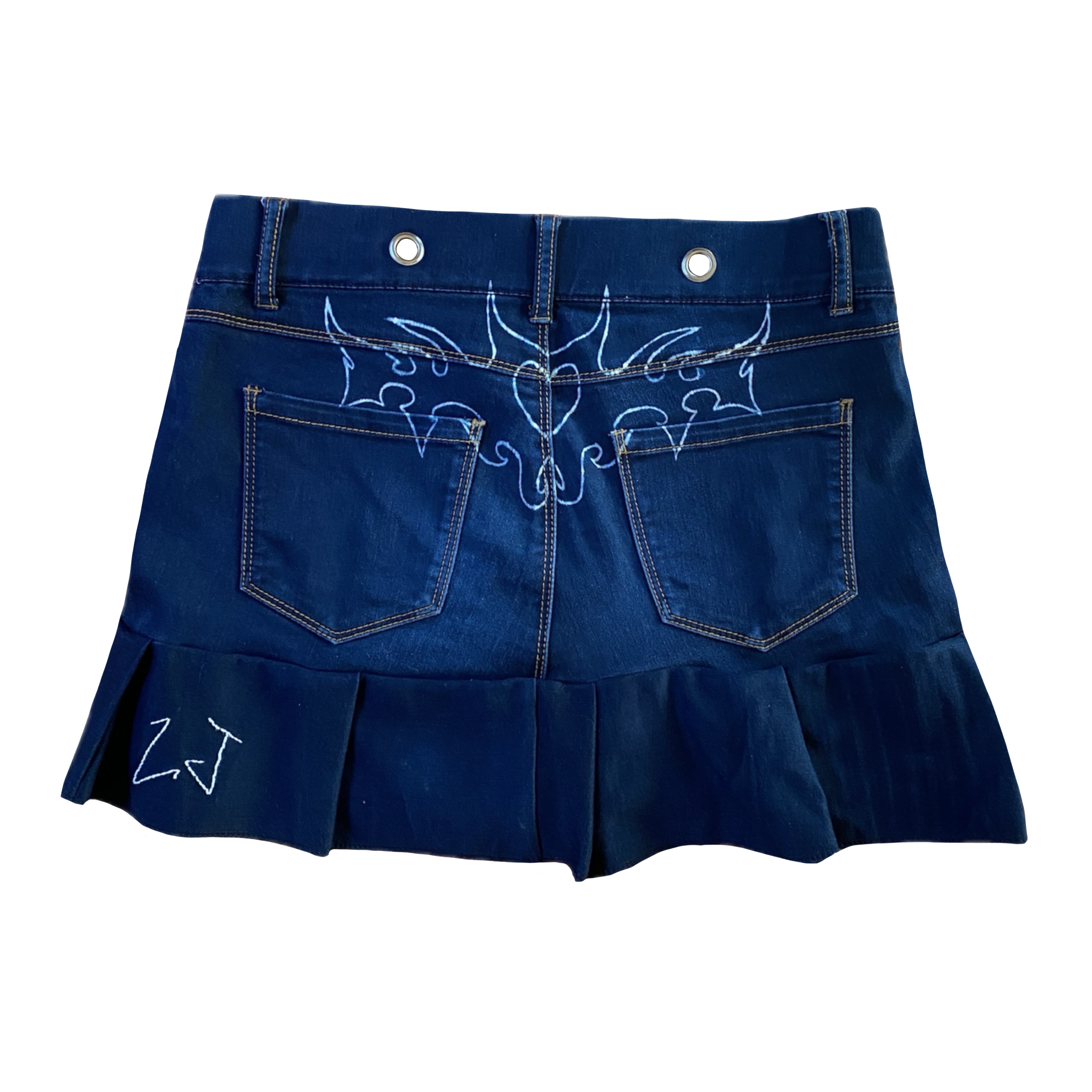 Falda Denim Clara Reconstruida