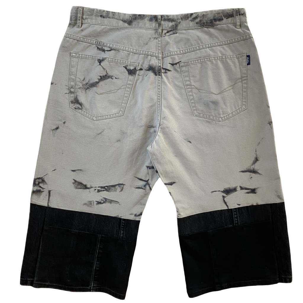 Bermuda Denim Tie Dye Azul