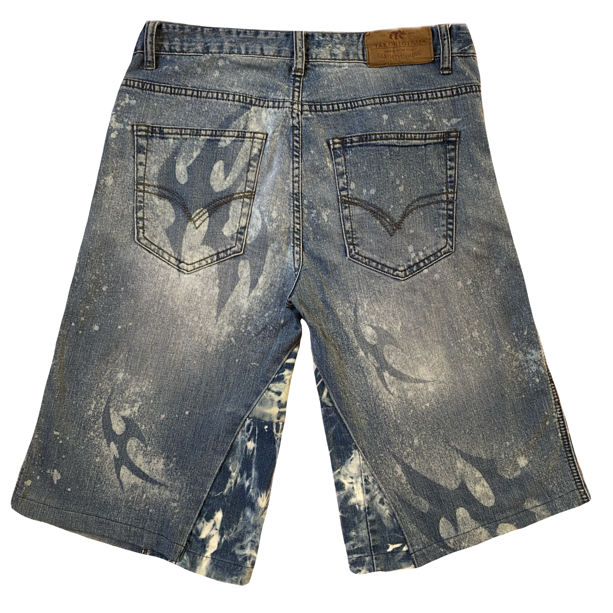 Bermuda Denim Tie Dye Negro