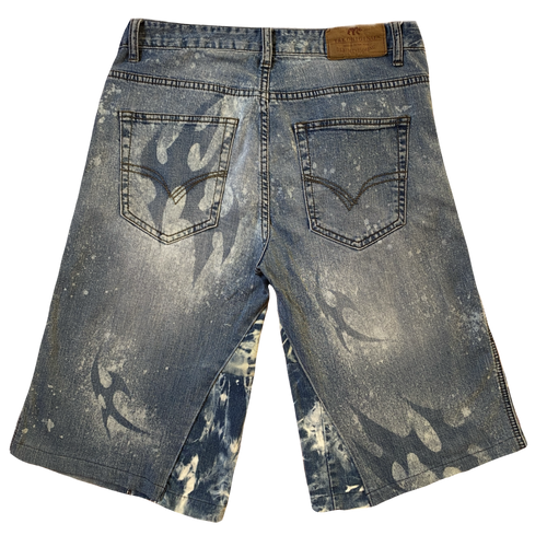 Bermuda DENIM TRIBAL TIE DYE