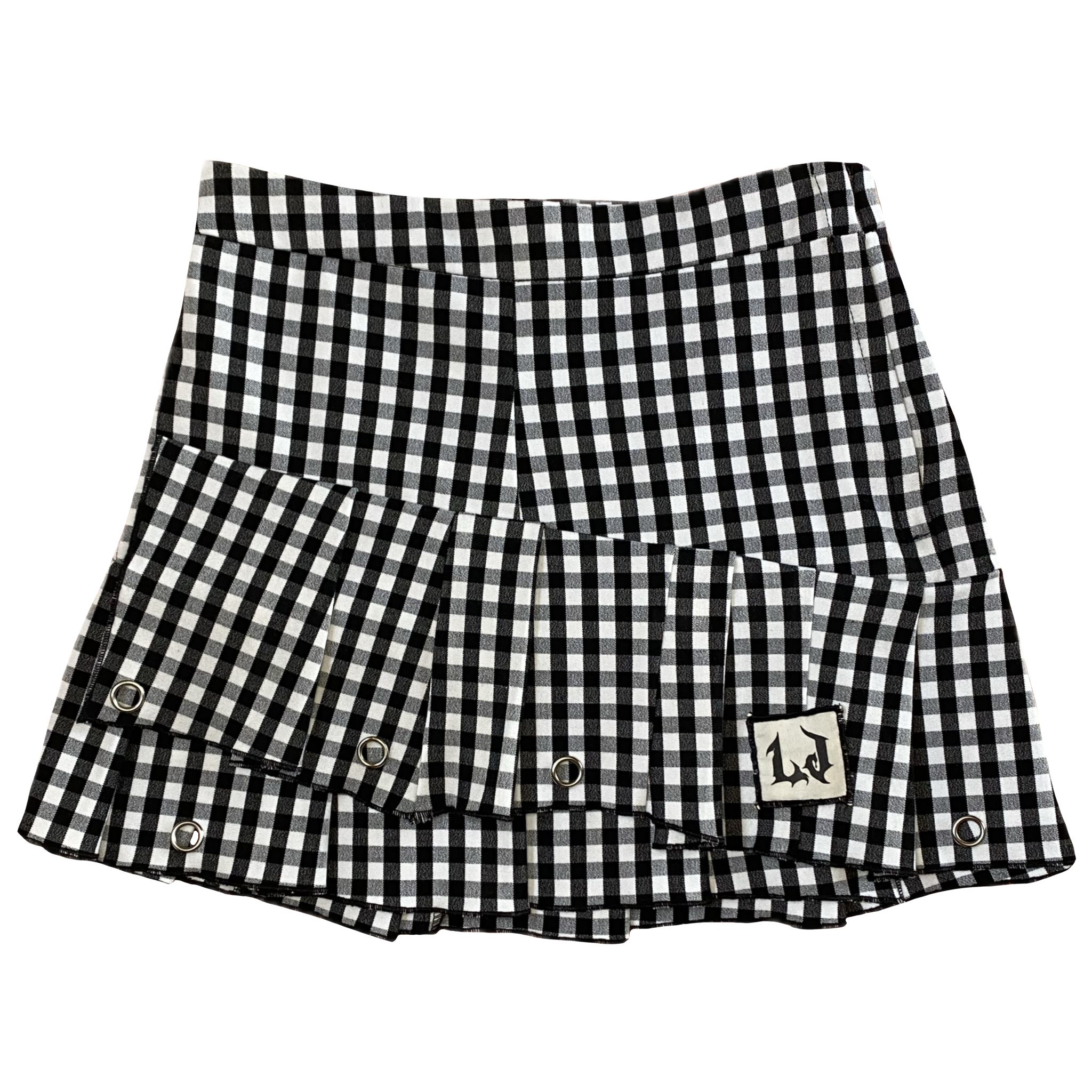 Minifalda Gingham Punk Pleats