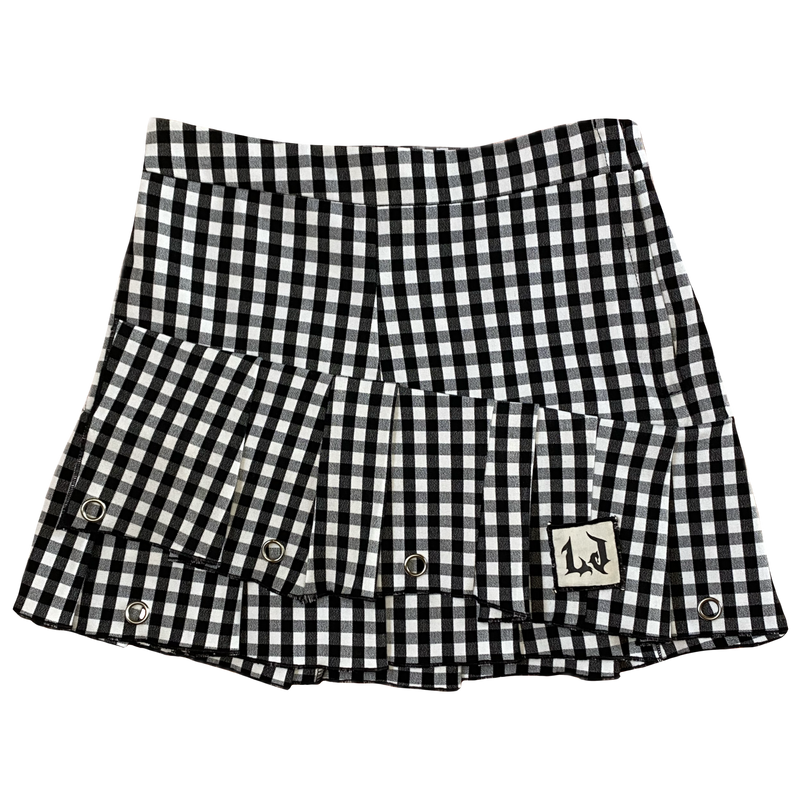 Minifalda Gingham Punk Pleats