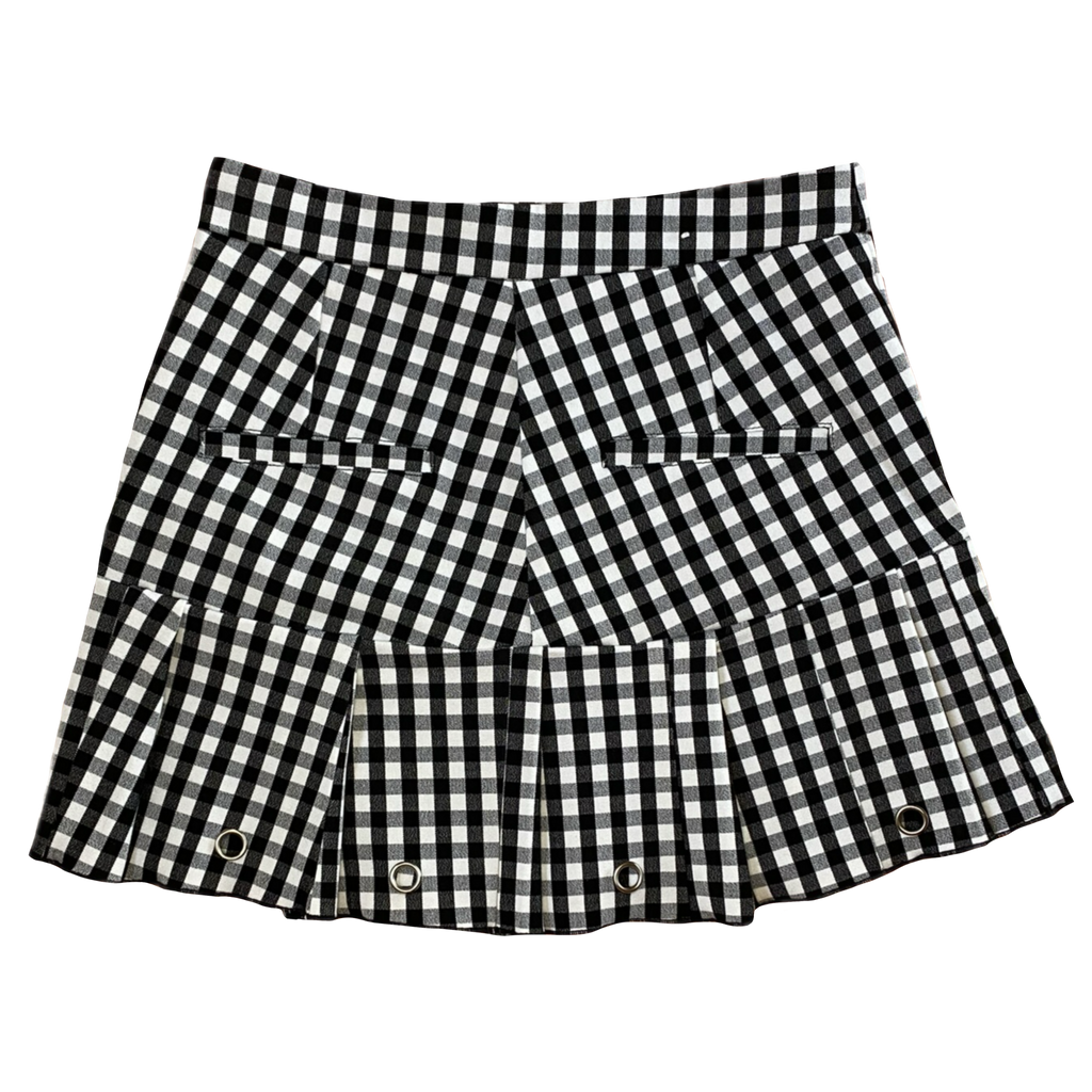 Minifalda Gingham Punk Pleats