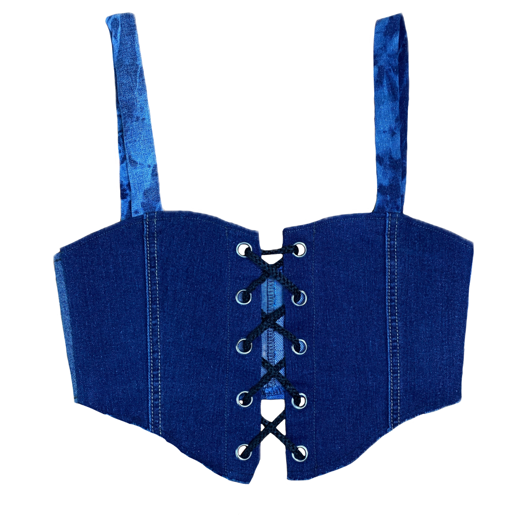 Top Corset DENIM UPCYCLED