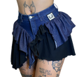 Falda Denim Ruffle Reconstruction