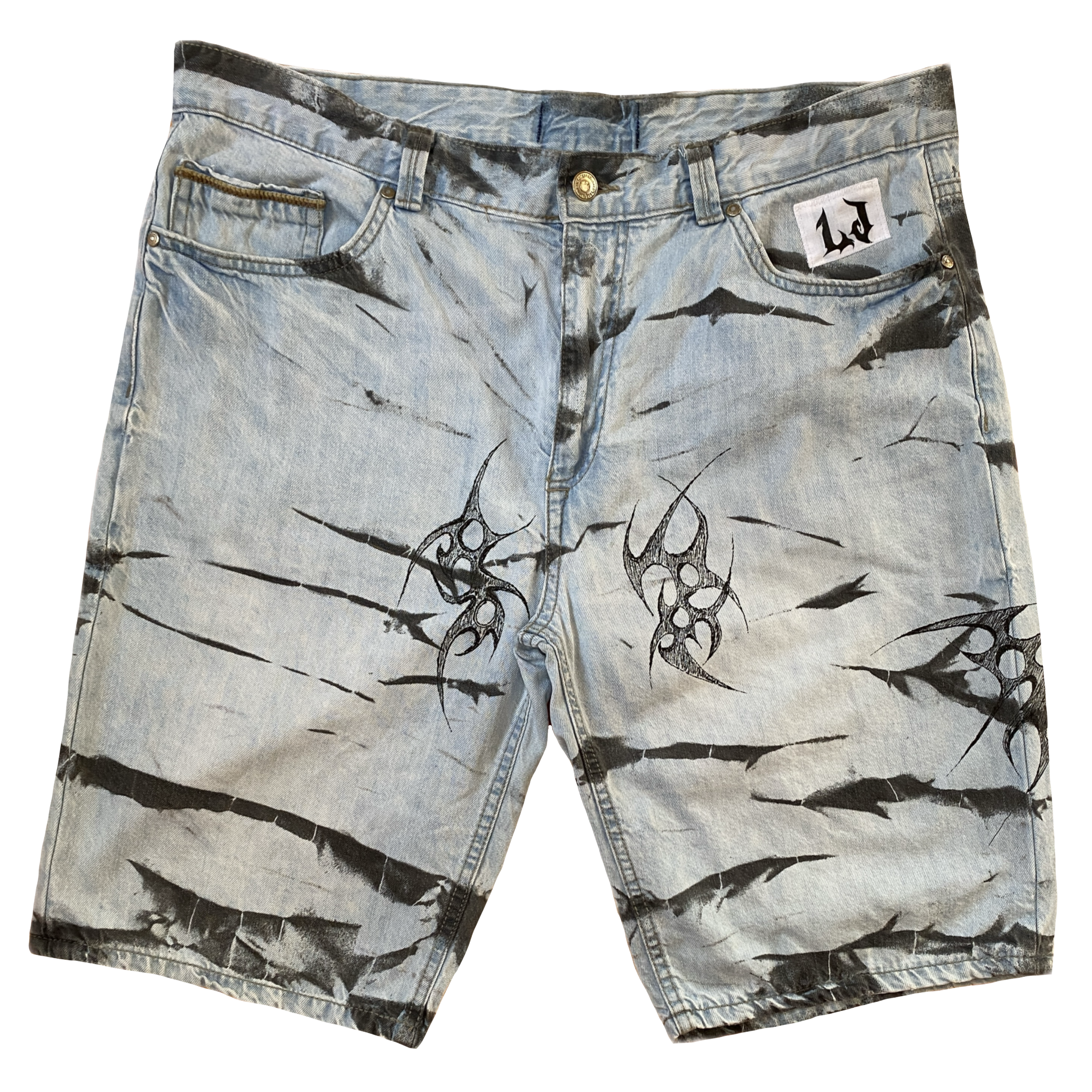 Bermuda Denim Oscura Intervenida