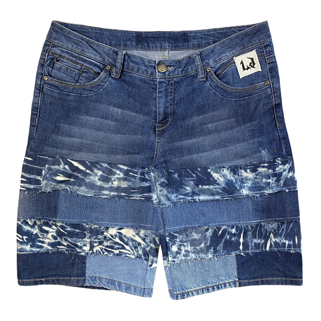Bermudas ACID WASH MULTI-PANEL