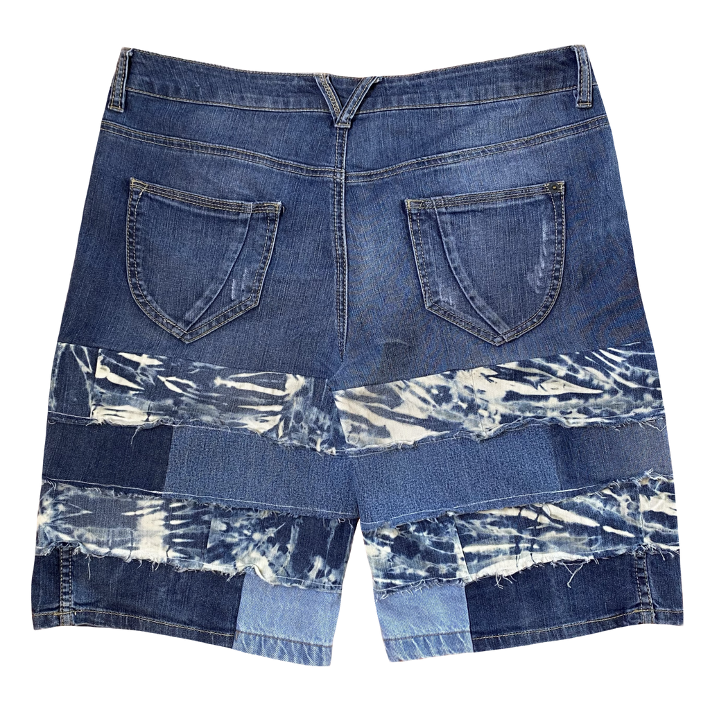 Bermudas ACID WASH MULTI-PANEL