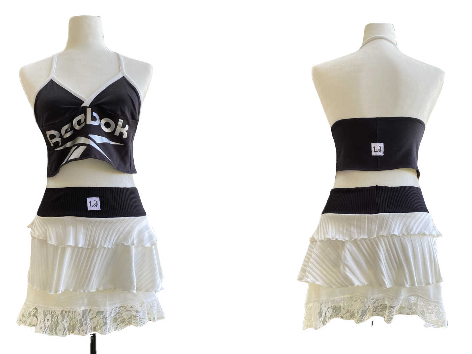 Set Conjunto Sport Blanco / Negro Reebok