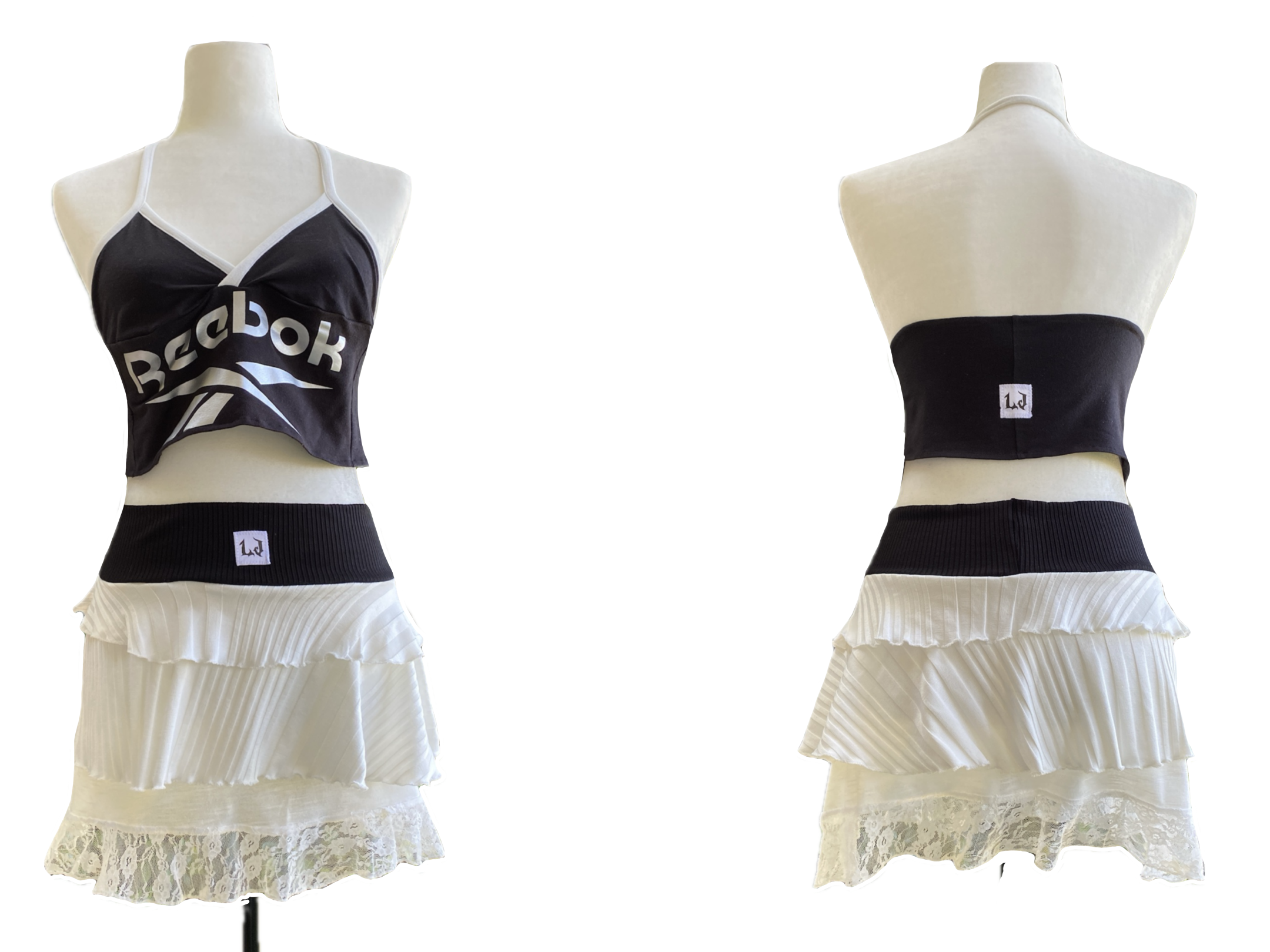 Set Conjunto Sport Blanco / Negro Reebok